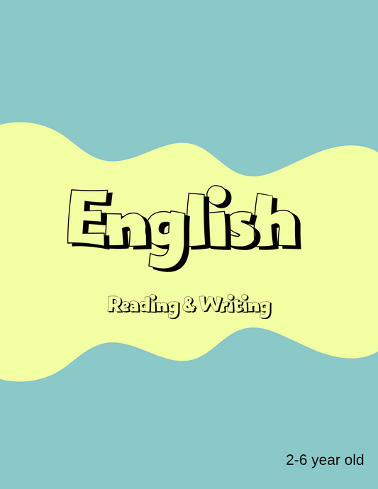 Early Reading and Writing Bundle - English (2-6 year old)
