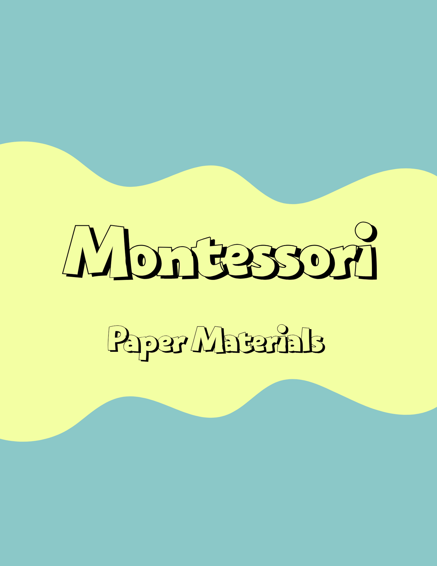 FREEBIE - Montessori Paper Materials